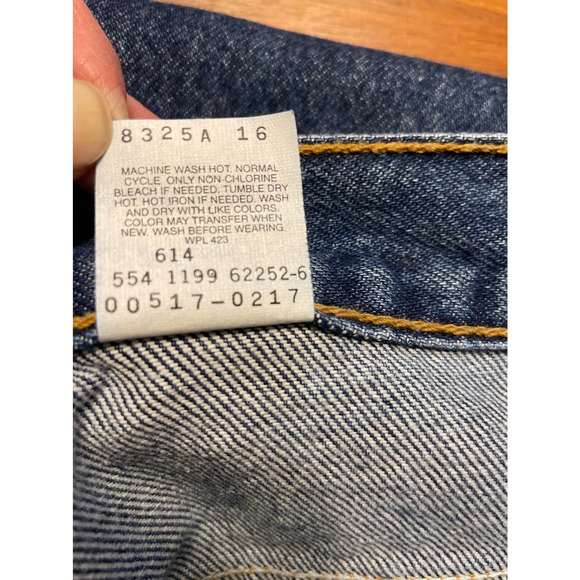 Vintage 90s Levi’s Men's 517 Blue Boot Cut Jeans Size W 34 x L 32 - Picture 4 of 9